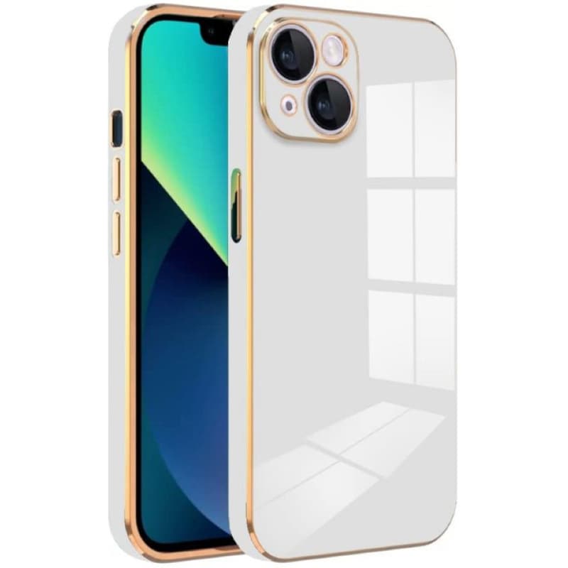 Θήκη Apple iPhone 14 Plus - Bodycell Gold Plated - White