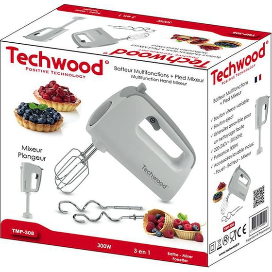 TECHWOOD TMP-308 300 W Λευκό Μίξερ Χειρός image 2