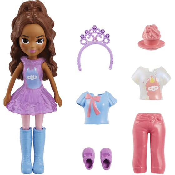 Mattel Κούκλα Polly Pocket με μόδες mini pack - 6 σχέδια (1 τεμάχιο) image 2
