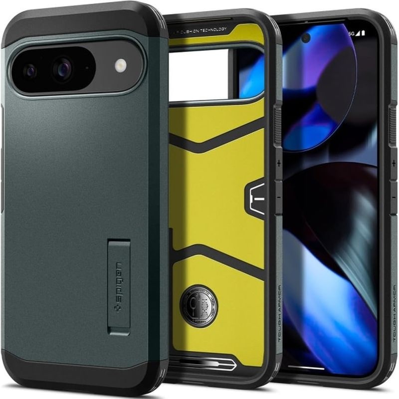 Ανθεκτική Σκληρή Θήκη - Google Pixel 9 / 9 Pro - Spigen Tough Armor - Abyss Green (acs07694)