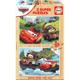 Ξύλινο Παιδικό Puzzle Cars 2*25pcs Educa (18877)
