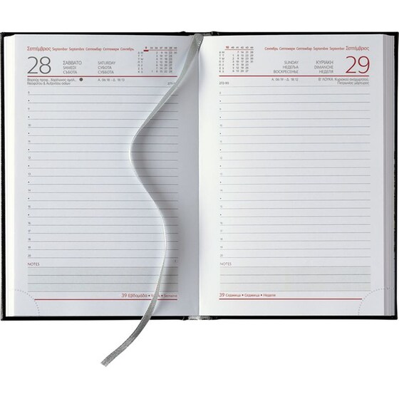 Ημερολόγιο Ημερήσιο 2025 Θεοφύλακτος 12M 11x16.5 cm Sidney Classic Μπλε image 1