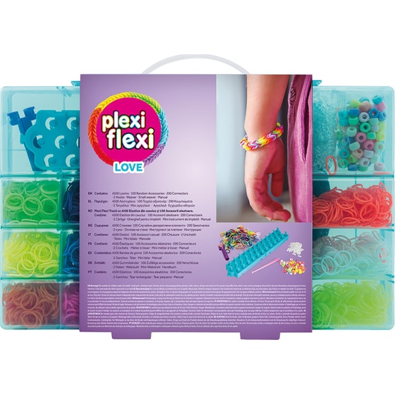 Plexi Flexi Love Μεγάλη Θήκη με 4500 Λαστιχάκια & 100 Αξεσουάρ image 7