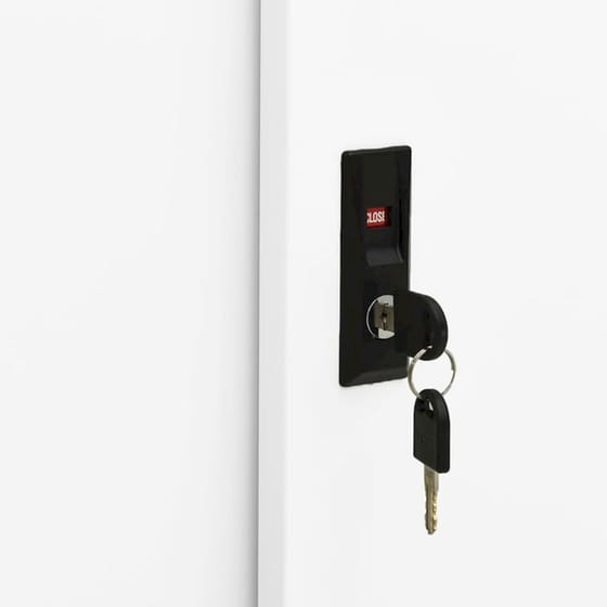 Ντουλάπι Γραφείου VidaXL από Ατσάλι 90x40x90 cm - Λευκό image 6