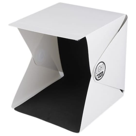 Portable Mini Photo Studio Box Photography Backdrop Built-in Light Photo Box 22.6cm X 23cm X 24cm image 0