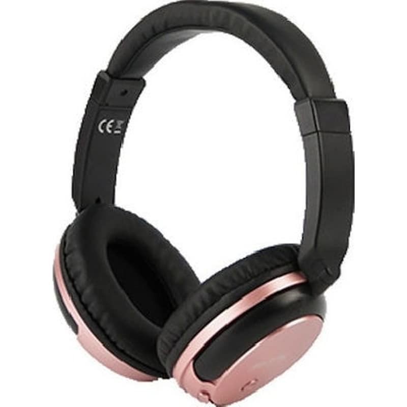 MOVETECK Moveteck Ct875 Ασύρματα Over Ear Ακουστικά Ροζ