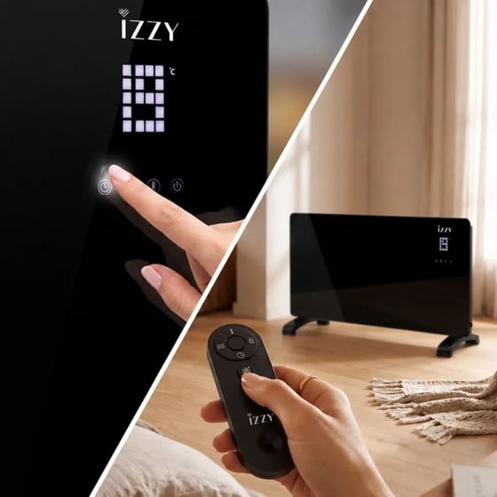 IZZY IZ-9089 2200W Θερμοπομπός Μαύρος image 4