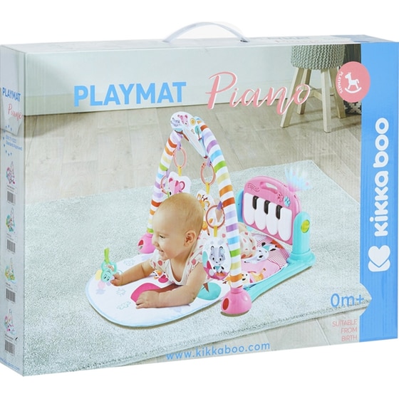 Kikkaboo Βρεφικό Γυμναστήριο Δραστηριοτήτων Piano - Ροζ Rainbow image 3