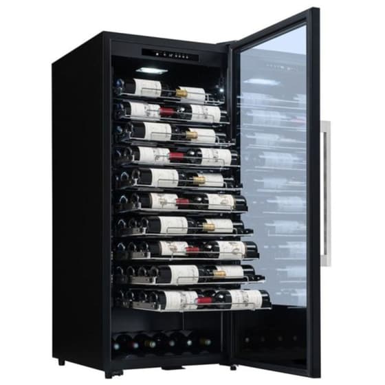 LA SOMMELIERE PRO110N για 107 Μπουκάλια Μαύρο Συντηρητής Κρασιών image 4