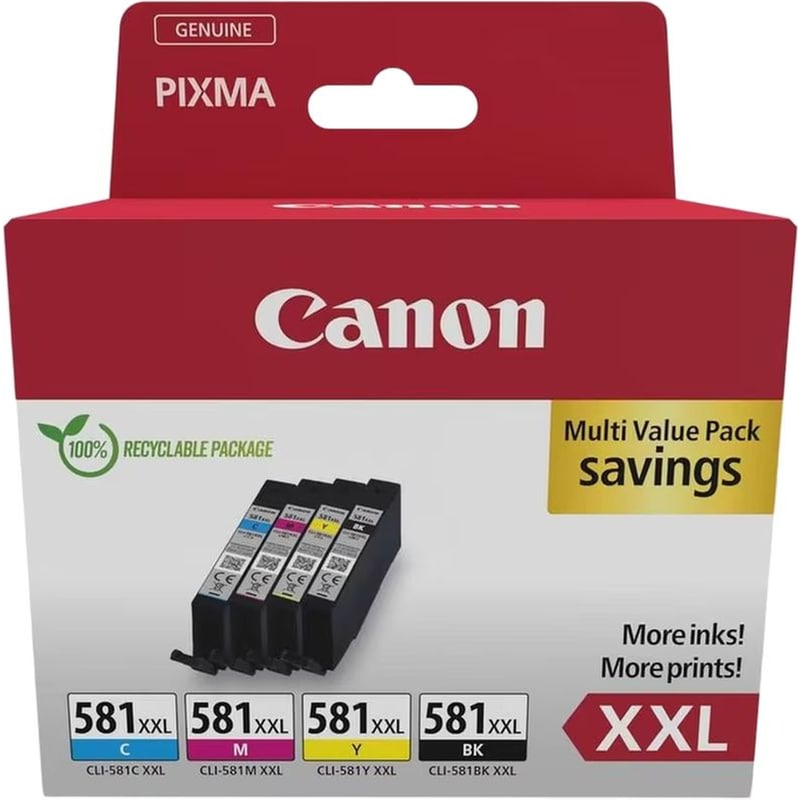 CANON Canon Cli-581XXL Πολλαπλό Μελάνι Εκτυπωτή 1998C007