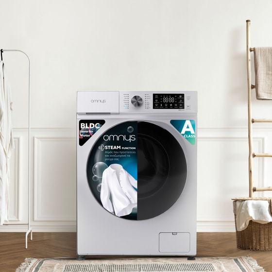 OMNYS WNM-8WHT25GD 8 kg 1.200 Στροφές Λευκό Πλυντήριο Ρούχων image 6