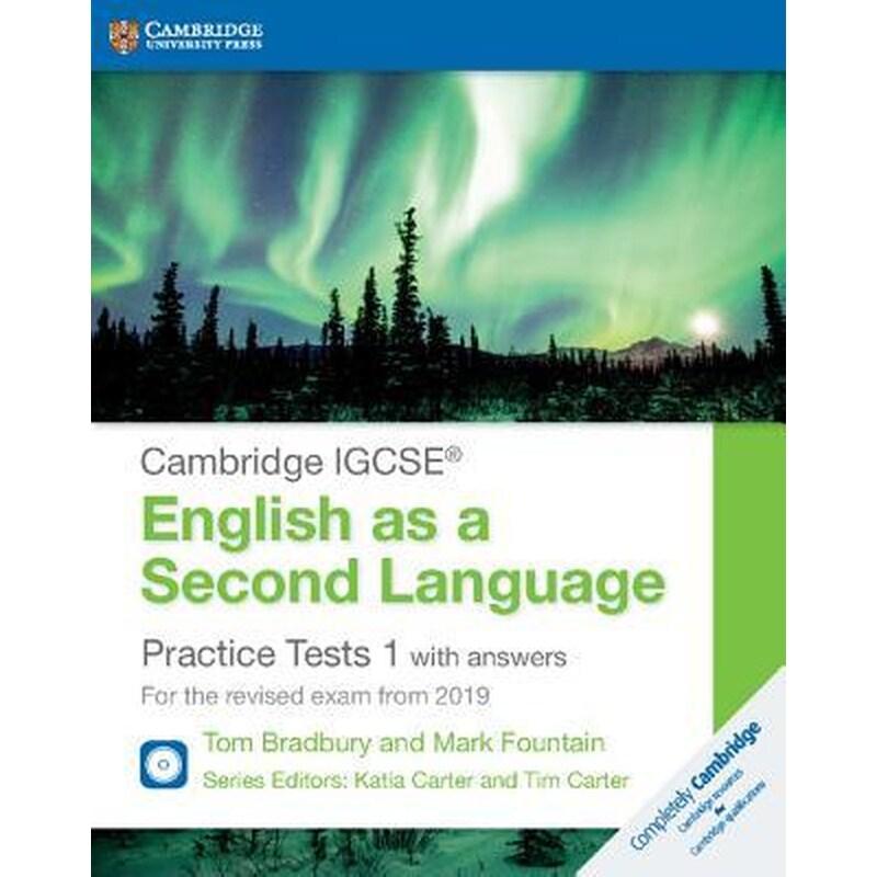 Cambridge IGCSE (R) English as a Second Language Practice Tests 1 with Answers and Audio CDs (2) : For the Revised Exam from 2019