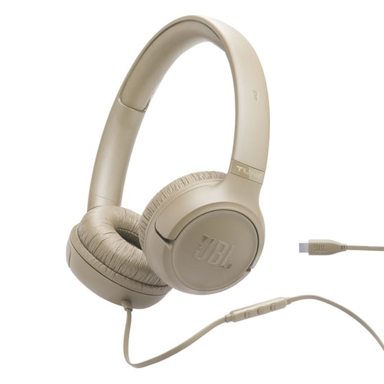 JBL Tune 530C Ενσύρματα Ακουστικά Κεφαλής - Beige image 0