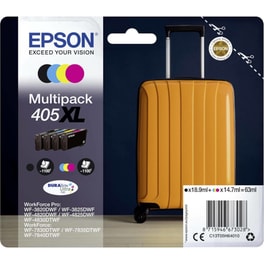 Epson 405XL Κυανό / Ματζέντα / Κίτρινο / Μαύρο Πακέτο 4 Μελανιών Εκτυπωτή C13T05H64010
