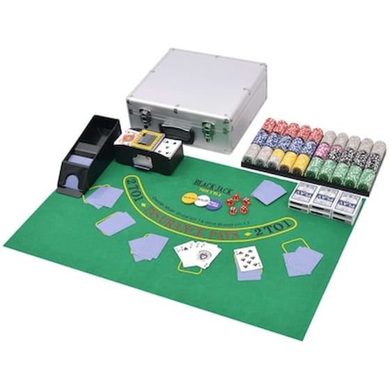 Vidaxl Σετ Πόκερ Βlackjack Με 600 Μάρκες Laser image 0