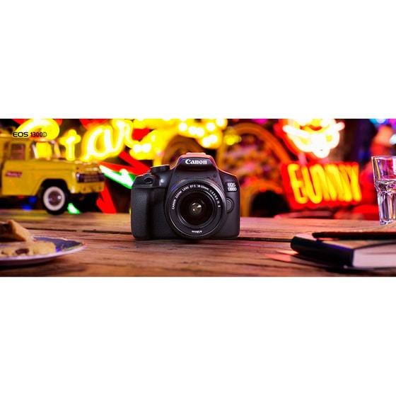 Canon EOS 1300D Kit 18-55mm III & Canon Φακό 75-300mm EGP image 3