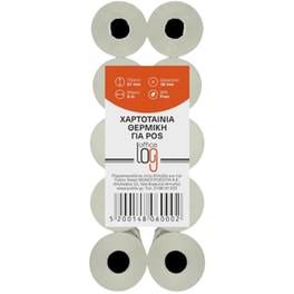 Χαρτοταινία Θερμική Office Log για POS 57 x 30 mm 8 m - 10 τμχ