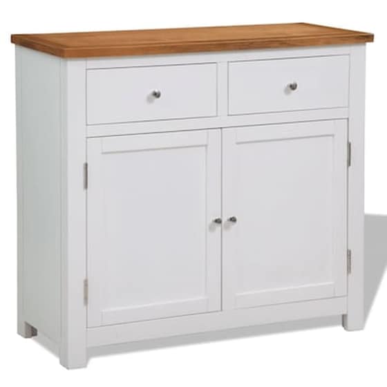Vidaxl Ντουλάπι / Ψηλός Μπουφές 90 X 33,5 X 83 Εκ. Μασίφ Ξύλο Δρυός image 0