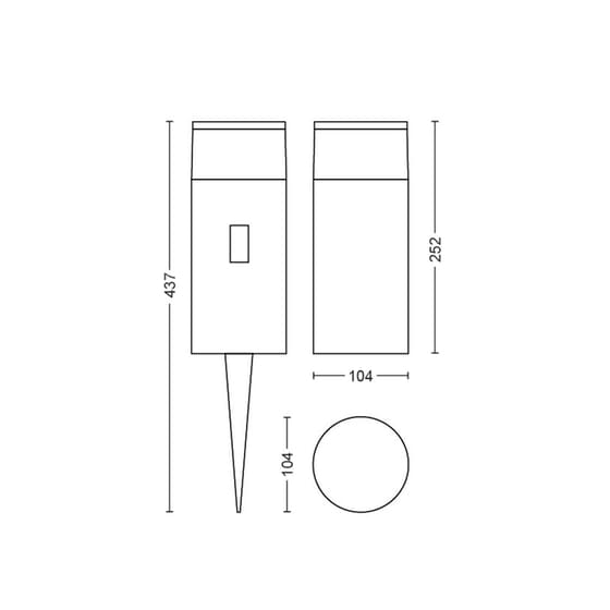 Έξυπνη εξωτερική βάση φωτός Philips Hue Calla 8W image 9