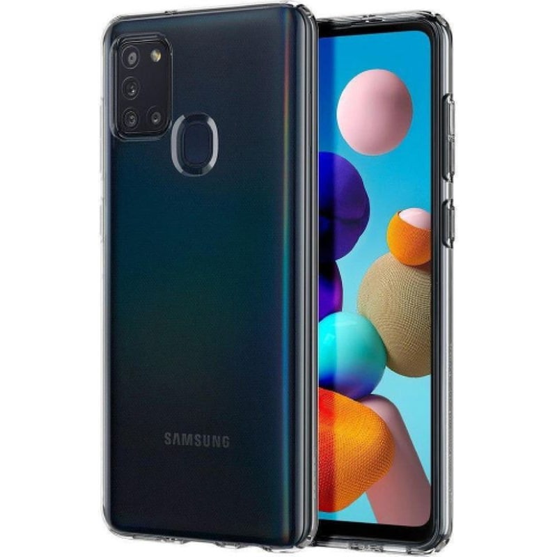SPIGEN Θήκη Samsung Galaxy A21s - Spigen Liquid - Crystal Clear + Δώρο Touchpen