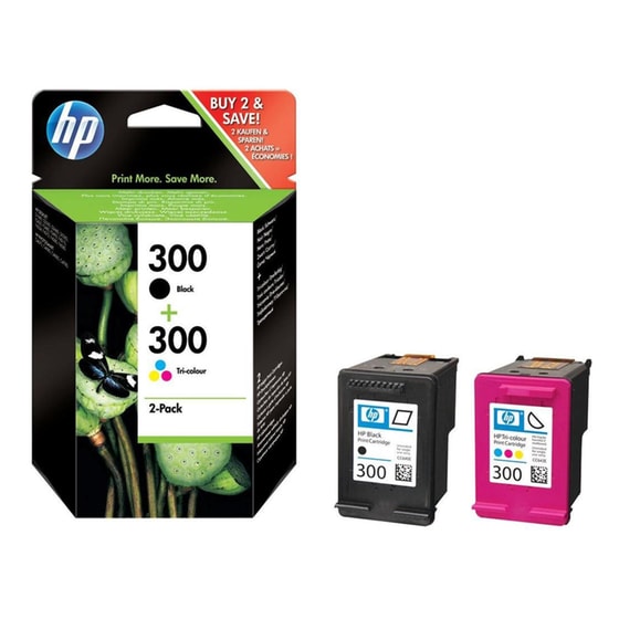 HP 300 Πολλαπλό / Μαύρο Πακέτο 2 Μελανιών Εκτυπωτή CN637EE image 1