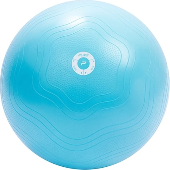 Μπάλα Γυμναστικής Pure2Improve Κατάλληλη για Pilates, Yoga 65 cm από PVC - Γαλάζιο image 0
