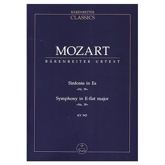 Βιβλίο Για Σύνολα Barenreiter Mozart - Symphony In Eb Major Nr.39 [pocket Score] image 1