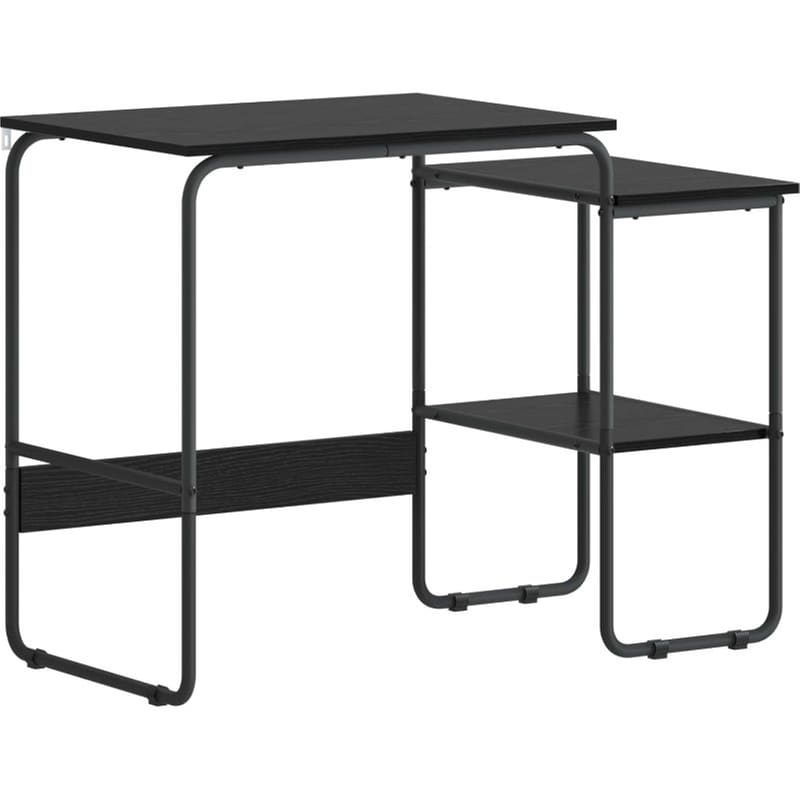 Γραφείο VidaXL με Αποθηκευτικό Χώρο 100x50x75 cm - Μαύρη Δρυς