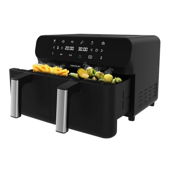 CECOTEC CEC-03490 με Διπλό Αποσπώμενο Κάδο 2800 W 9 L Μαύρο Φριτέζα Αέρος image 1