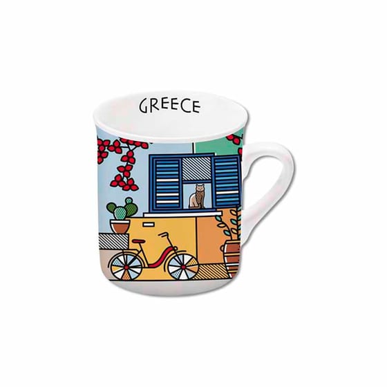 Φλυτζάνι Greekislands Καφετέρια Πορσελάνη 140 ml - Πολύχρωμο image 0