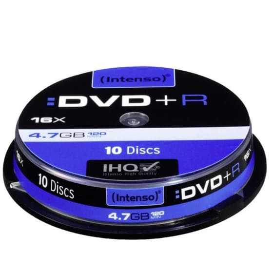 Δίσκοι CD/DVD Intenso DVD+R 4,7GB 10 τεμάχια image 0