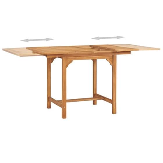 Σετ Τραπεζαρία Κήπου Vidaxl από Ξύλο Teak 5 Τμχ - Μαύρο image 3