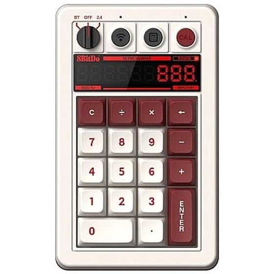 8BitDo Retro 18 Ενσύρματο/Ασύρματο Numpad - Λευκό image 0