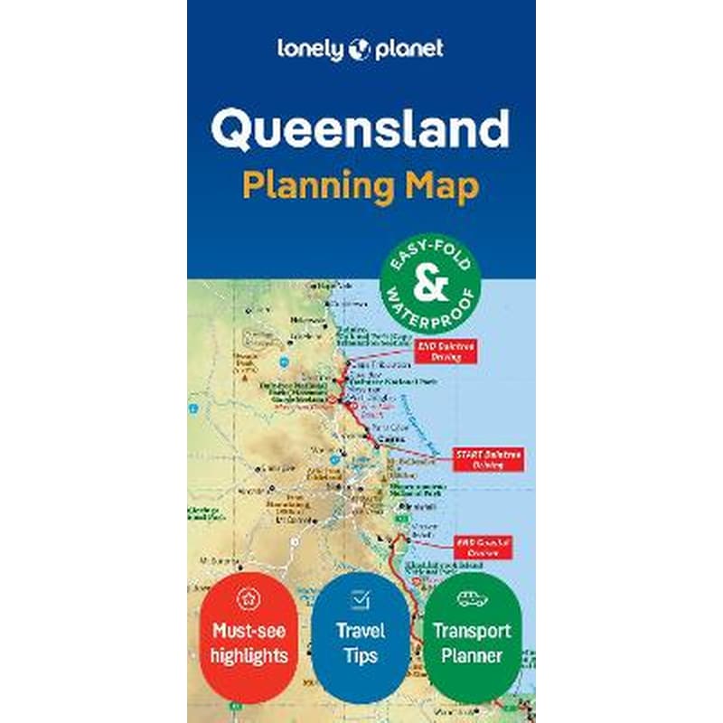 Lonely Planet Queensland Planning Map