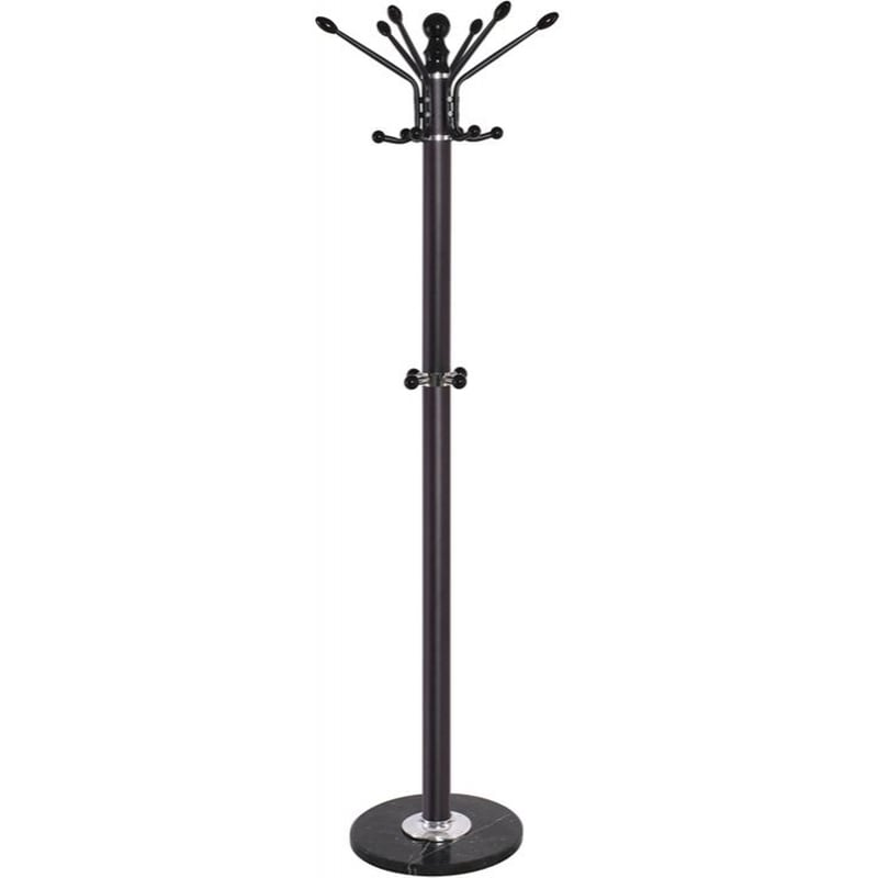 WOODWELL Marta Καλόγερος Μέταλλο Βαφή Καρυδί Φ37 H.175cm Εμ184.