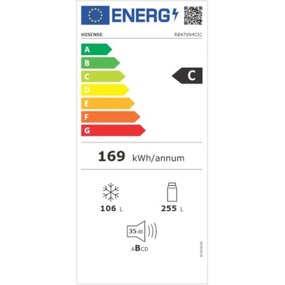HISENSE RB470N4SIC No Frost 361 Lt Inox Ψυγειοκαταψύκτης image 14