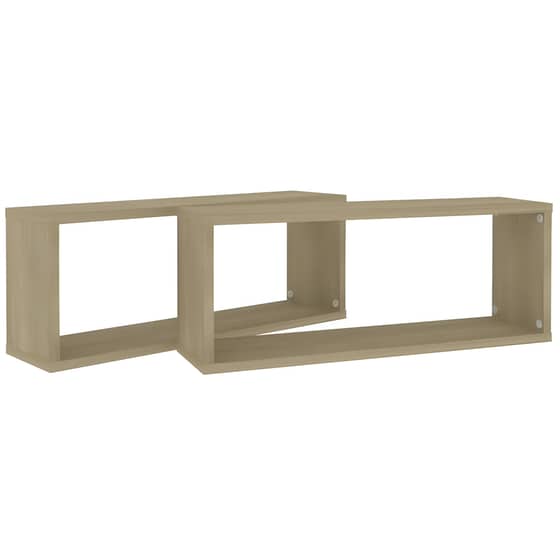 Ράφια Τοίχου VidaXL από Μοριοσανίδα 60x15x23 cm 2 Τμχ  -  Μπεζ image 6