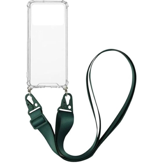 Θήκη Xiaomi Poco X4 Pro 5G - Sonique Armor Clear Με Strap  - Πράσινο image 0