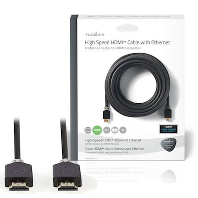 NEDIS Καλώδιο Nedis CVBW34000AT150 HDMI Male σε HDMI Male - 15m