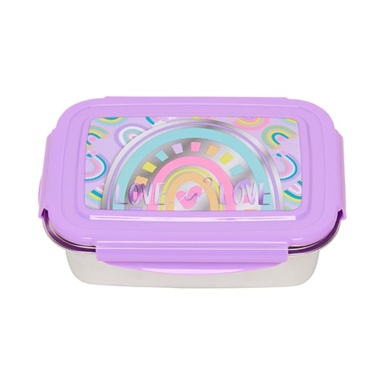 Φαγητοδοχείο Coolbee Ανοξείδωτο Rainbow 850 ml image 1
