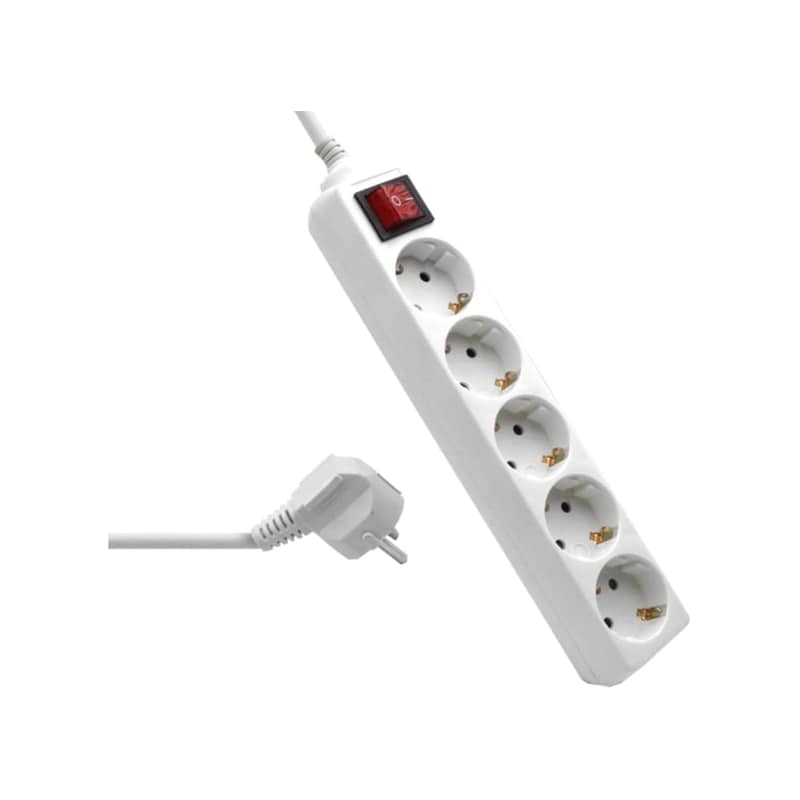 Πολύπριζο Ewent EW3916 5 Θέσεων 1.5m - Λευκό