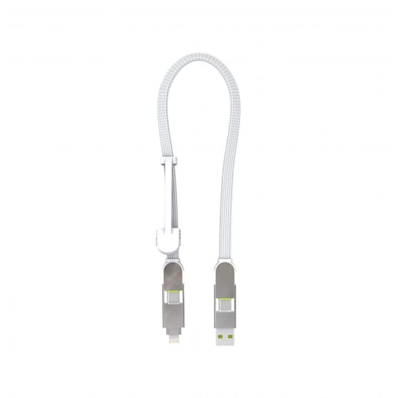 Καλώδιο δεδομένων Rolling Square XLS02R 6 σε 1 30cm - White image 0