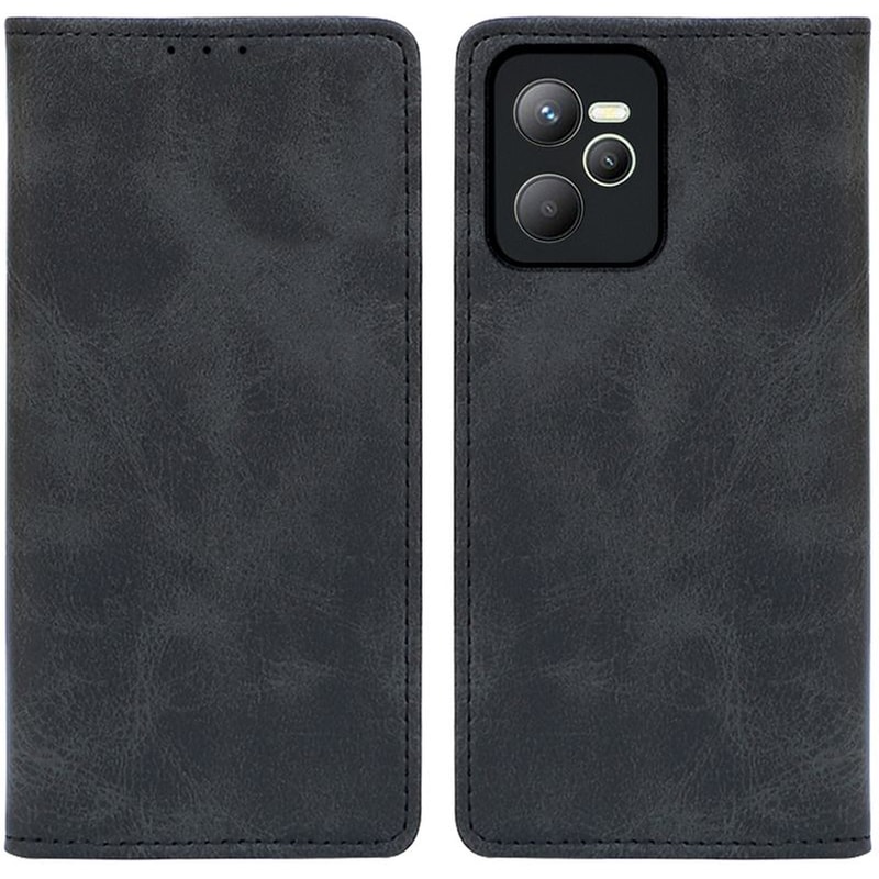 Θήκη Πορτοφόλι Vintage Magnet Wallet Sonique Realme C35 Μαύρο
