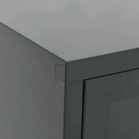 Έπιπλο Τηλεόρασης VidaXL Ατσάλι Και Γυαλί 105x35x52cm - Ανθρακί image 7