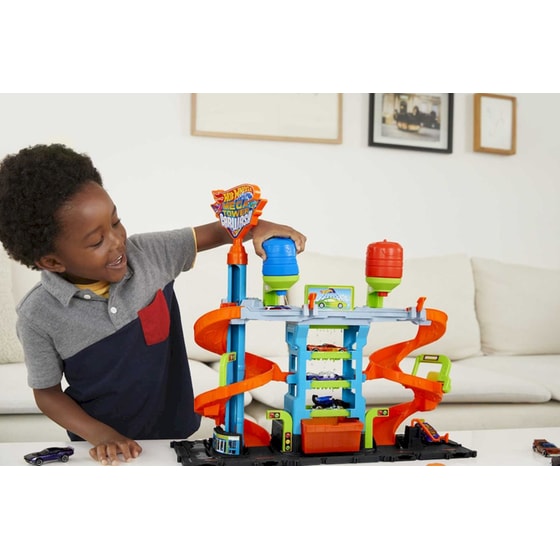 Hot Wheels Mega Πλυντήριο Χρωμοκεραυνών (HDP05) image 4