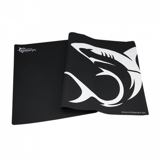 White Shark Shark Gaming Mouse Pad XL 1375 x 675 x 3 mm Άσπρο/Μαύρο image 1
