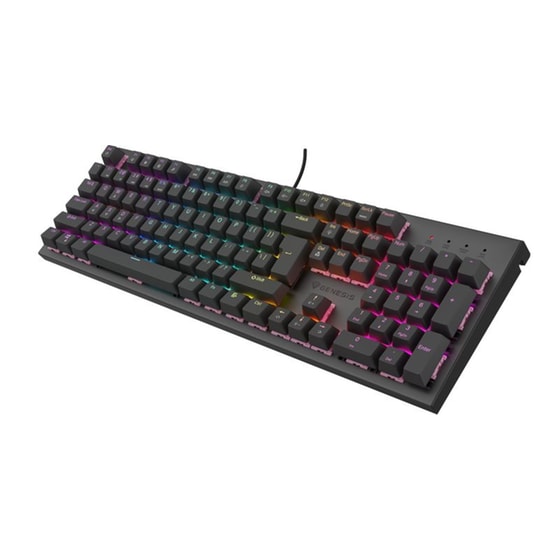 Genesis Thor 303 Gaming Μηχανικό Ενσύρματο USB Πληκτρολόγιο RGB Μαύρο (US) image 4
