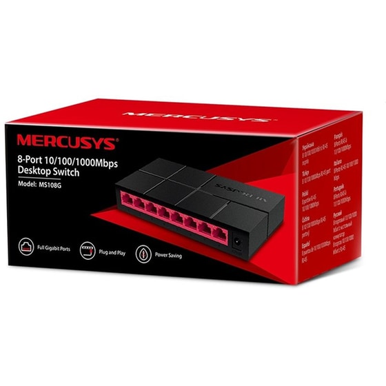 Mercusys MS108G Network Switch Unmanaged Gigabit Ethernet (1000 Mbps) image 4