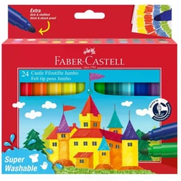 Μαρκαδόροι Faber-Castell Felt Tip Jumbo Wallet (24 Τεμάχια)
