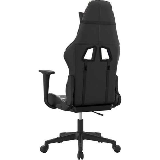 Καρέκλα Gaming VIDAXL 3143698 με Ρυθμιζόμενα Μπράτσα από Τεχνητό Δέρμα - Μαύρη image 3